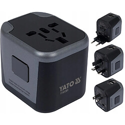 GUPBOO Adaptateur Adaptateur Chargeur 2xUSB US UK EU,JL2639