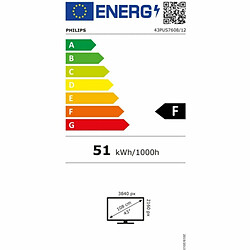 TV intelligente Philips 43PUS7608/12 4K Ultra HD 43" LED HDR HDR10