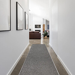 Avis RUGSX Tapis de couloir KARMEL plaine, une couleur gris 140 cm 140x170 cm