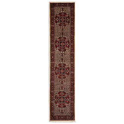 Vidal Tapis de couloir en laine 401x87 beige Bidjar pas cher