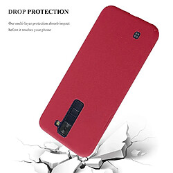 Cadorabo Coque LG K8 2016 Etui en Rouge pas cher