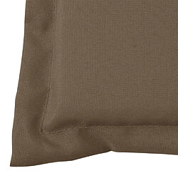 Decoshop26 Coussin de banc de jardin 100 % polyester imperméable taupe 180 x 50 x 3 cm DEC021752 pas cher