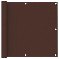 vidaXL Écran de balcon Marron 90x500 cm Tissu Oxford