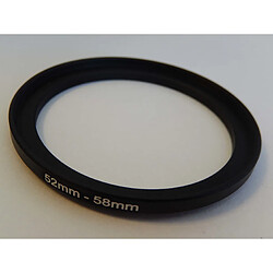 vhbw adaptateur filtre Step UP 52mm-58mm noir pour appareil photo Agfa, Agfaphoto, Canon, Casio, Fujifilm, Kodak, Minolta, Nikon, Olympus