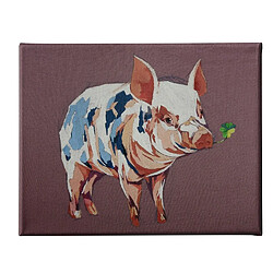 EPIKASA Impression sur Toile Porcinet, Multicouleur, Polyester, 70x3x45 cm