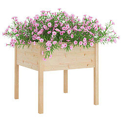 Avis Maison Chic Lot de 2 Jardinières d'extérieur,Bac à fleurs - pot de fleur 70x70x70 cm bois de pin massif -GKD76991