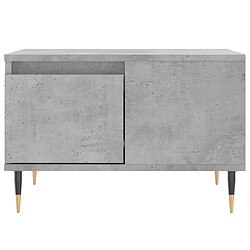 Maison Chic Table basse,Table Console Table d'appoint, Table pour salon gris béton 55x55x36,5 cm bois d'ingénierie -MN26691 pas cher