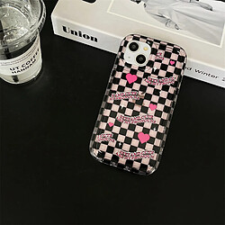 GUPBOO Étui pour iPhone12 Creative damier anglais hot girl vent téléphone cas personnalité femme