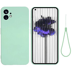 Coque en silicone antichoc, anti-rayures avec sangle pour votre Nothing phone (1) 5G - vert