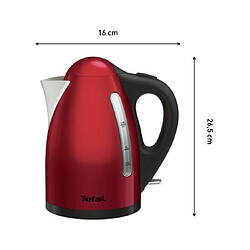 Bouilloire sans fil 1.7l 2400w rouge - ki110511 - TEFAL