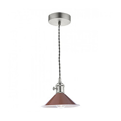 Luminaire Center Suspension Hadano Chrome antique 1 ampoule 117cm