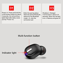 GUPBOO VAORLO X9 Bluetooth 5.0 écouteurs Portable Mini écouteurs intra-auriculaires lourds 6D son sport casque unique pas cher