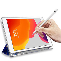 Etui en PU trois volets avec support transparent univers pour votre Apple iPad 10.2 (2020)(2019)