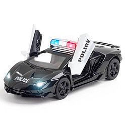 Universal 1/32 alliage moule coulée LP770 4 police modèle supercar sonore pull back sports car jouet enfant enfant