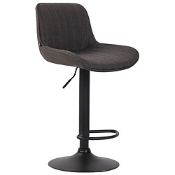 Non Tabouret de bar Lentini tissu noir