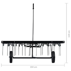 vidaXL Scarificateur pour tondeuse autoportée 100 cm pas cher