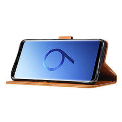 Wewoo Coque Pour Galaxy S9 GUSSIM Business Style Étui en cuir à rabat horizontal avec support et fentes cartes et portefeuille rouge pas cher