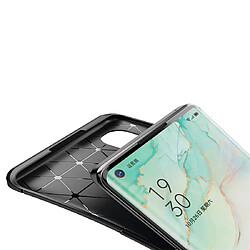 Acheter Wewoo Coque Pour OPPO Reno 3 Pro Housse en TPU antichoc fibre de carbone bleu