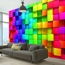 Artgeist Papier peint - Colourful Cubes [100x70]