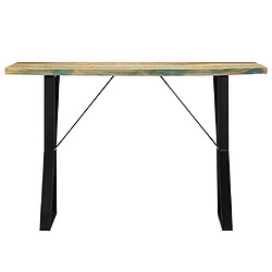 vidaXL Table à manger 120x60x76 cm Bois de récupération massif