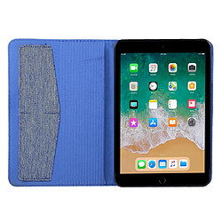 Acheter Wewoo Housse Étui Coque Pour iPad Mini 4/3/2/1 en cuir PU avec support et fentes cartes bleu profond