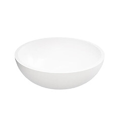 Acheter Vente-Unique Vasque de salle de bain ronde en solid surface - 40 cm - Blanc - IMJA