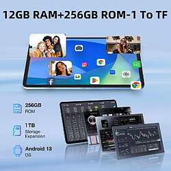 Acheter VANWIN Tablette Android 13, 4G LTE+ 5G WiFi 12Go RAM+256Go ROM/1 To TF Tablette Tactile 10,1 Pouces 7560mAh Batterie 1920*1200FHD+, Dual Caméra 8MP+13MP tablette avec clavier-Blue