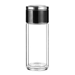 Bouteille D'eau Bouteille De Thé Portable Avec Passoire Invisible Cadeaux Pour Hommes Femmes Noir 350 Ml