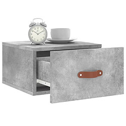 Acheter Maison Chic Lot de 2 Tables de chevet,Table de nuit,Table d'appoint pour salon murales gris béton 35x35x20 cm -MN29985