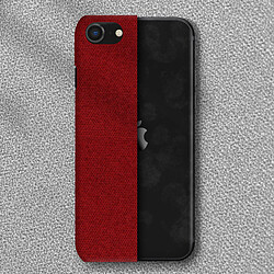 Avizar Coque iPhone SE 2020 / 8 / 7 Rigide Finition Tissu Anti-traces Lavable rouge pas cher