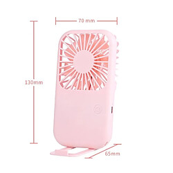 Acheter (Rose Clair) Ventilateur de Poche Portable à Main Mini Refroidisseur Ventilateur de Bureau Rechargeable USB pour la Maison