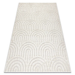 RUGSX Tapis SANTO SIZAL 0537 géométrique blanc 120x170 cm