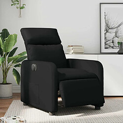 Maison Chic Fauteuil Relax pour salon, Fauteuil inclinable électrique Noir Similicuir -GKD12206