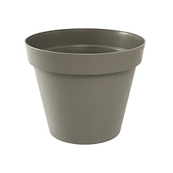 EDA Pot de fleur Toscane - Taupe Pot de fleur - Intérieur et extérieur - Polypropylène - Diamètre 60 cm - Anti-UV