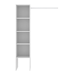 Avis Pegane Colonne dressing en panneaux de particules mélaminés coloris blanc - Longueur 137.5 x Profondeur 40.2 x Hauteur 185.5 cm