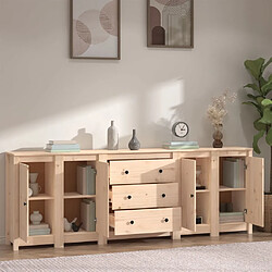 Avis Maison Chic Commode Buffet - Meuble de rangement 230x35x80 cm Bois massif de pin -GKD41479