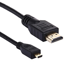 Wewoo Câble Version 1.4, Micro HDMI vers HDMI 19 broches, Support 3D, Longueur: 1.5m