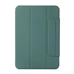 Etui en PU + TPU auto-absorbé avec support vert foncé pour votre iPad mini (2021)