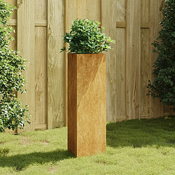 Maison Chic Jardinière,Bac à fleurs - pot de fleur 30x26x75 cm acier corten -GKD91260