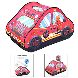 Tente De Jeu De Camion Pliable Pour Enfants Garçons Et Filles Playhouse Voiture De Pompiers D'école Extérieure Intérieure pas cher