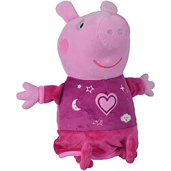 Simba Toys Peppa Pig Peluche Bonne nuit Peppa avec son et lumière