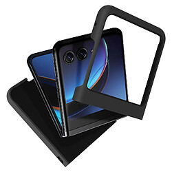 Avizar Coque pour Motorola Razr 40 Ultra Polycarbonate Rigide Soft Touch Noir