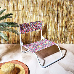 The Home Deco Factory Chaise de plage pliante Bohème.