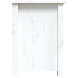 Acheter vidaXL Meuble TV Blanc 103x36,5x52 cm Bois de pin massif