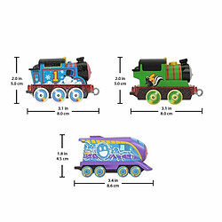 Avis Fisher Price Thomas & Friends Thomas et Ses Amis - Lot de 3 Trains Jouets - Changeurs de Couleur - Moteurs Thomas Percy et Kana moulés sous Pression avec révélation de Couleur dans l'eau Chaude et Froide - HNP82