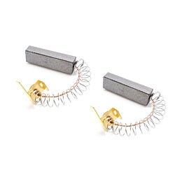 vhbw 2x balai de charbon, charbons pour moteur électrique 6,5mm x 10mm x 30mm pour Midea aspirateur