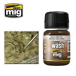 Mig Jimenez Ammo Peintures Brown Wash For German Dark Yellow