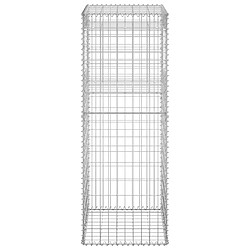 Avis vidaXL Poteau à panier de gabion 50x50x140 cm Fer