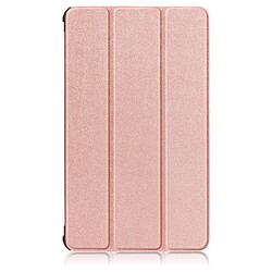 Etui en PU avec support tri-pliure or rose pour votre Samsung Galaxy Tab A7 Lite T220/T225 8.7 pouces