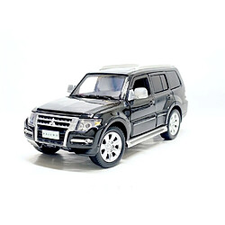 Universal 1/32 Pajero V97 SUV modèle jouet voiture alliage moule moulage acoustique lumière direction route jouet pour les garçons jouets |(Le noir)